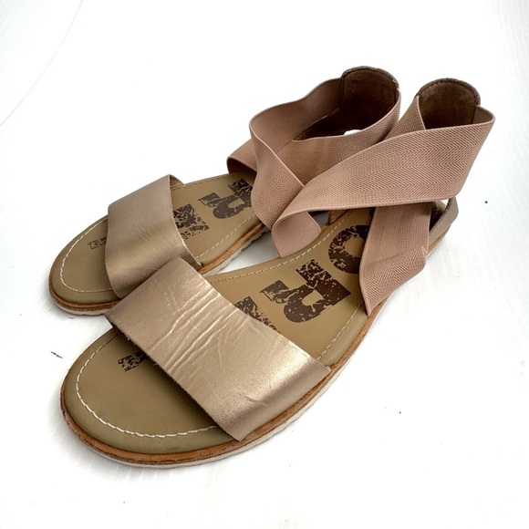 Sorel Ella Women's Sandals in Tan and Brown size 7 - Picture 1 of 8